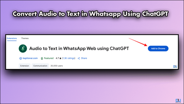 Convert Long WhatsApp Voice Notes to Text using ChatGPT