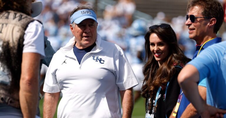 Jordon Hudson Joins Bill Belichick at UNC Game After Failed Trademark