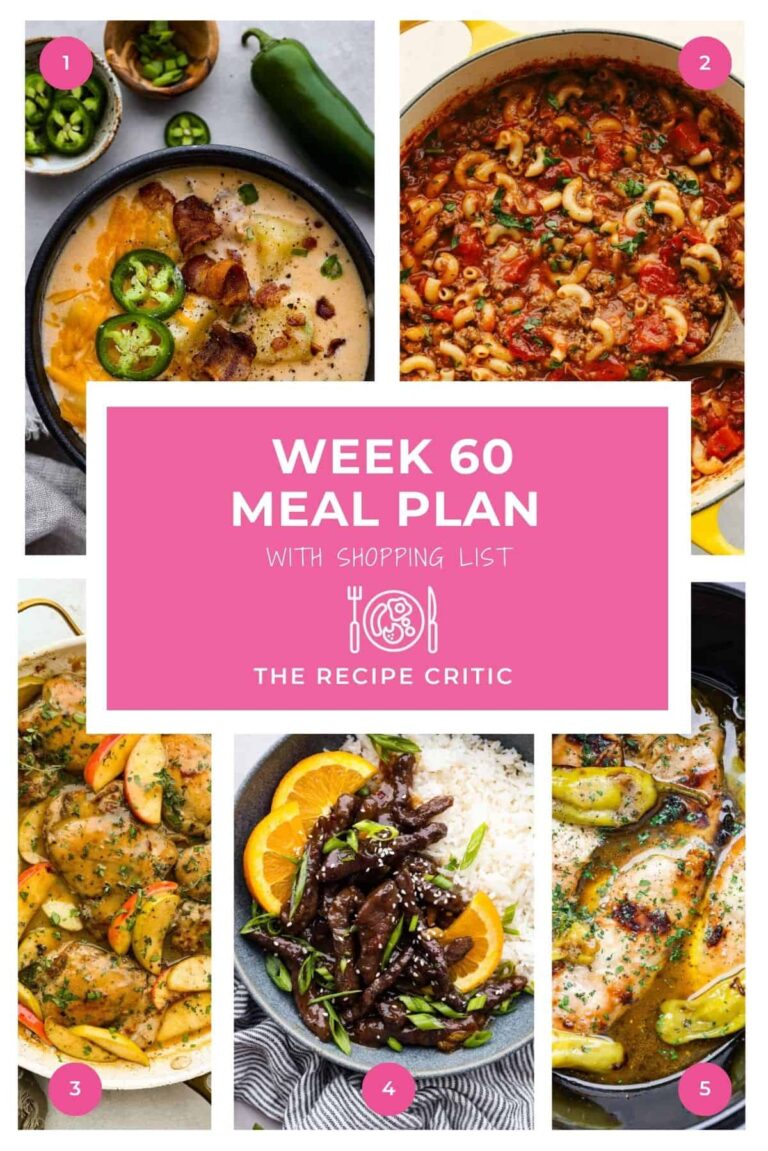 Weekly Meal Plan #60 | The Recipe Critic