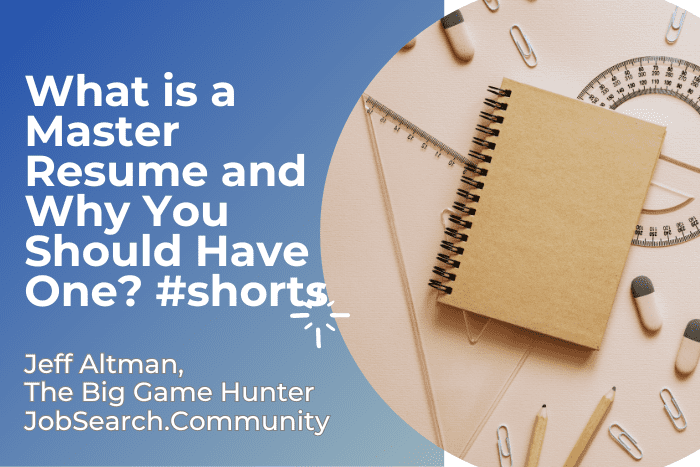What is a Master Resume and Why You Should Have One #shorts