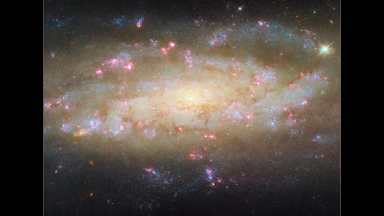 Hidden galaxy bursting with baby stars, X-ray fireworks, and cosmic energy