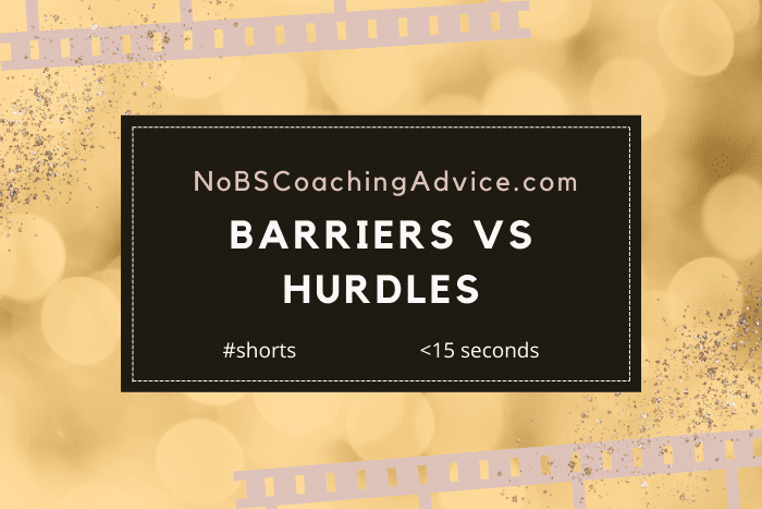 Barriers vs Hurdles #shorts