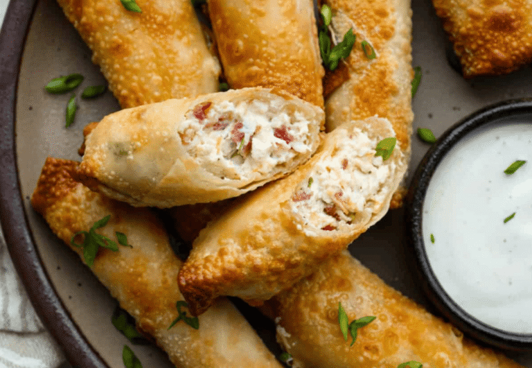 Air Fryer Crack Chicken Egg Rolls