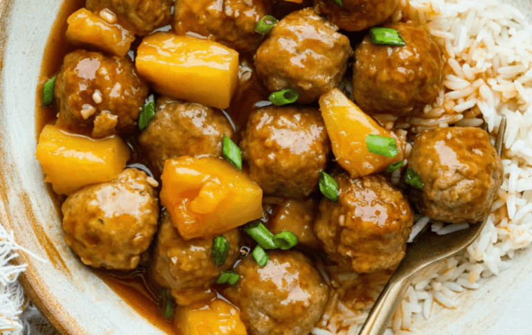 Slow Cooker Huli Huli Meatballs – Easy Hawaiian Dinner