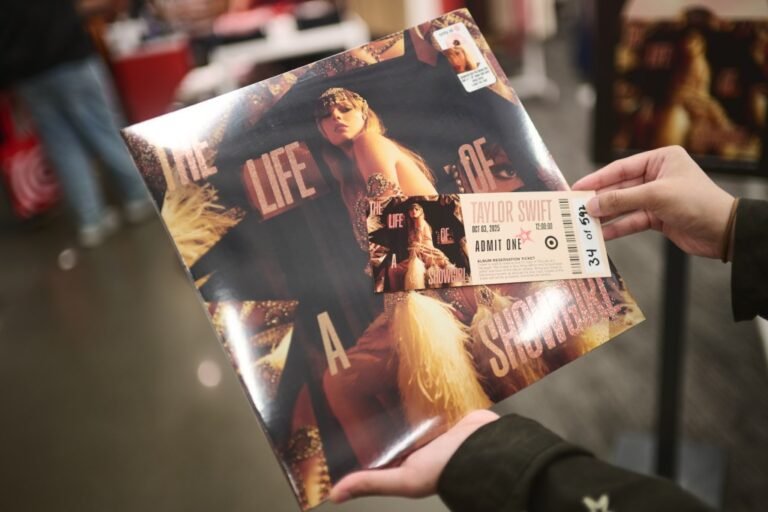 Taylor Swift ‘The Life Of A Showgirl’ Album Sales; New Acoustic Tracks