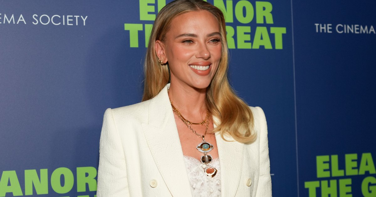Scarlett Johansson at the Sony Pictures Classics and The Cinema Society's special screening of "Eleanor the Great" held at Village East by Angelika on September 24, 2025 in New York, New York. (Photo by Adela Loconte/Variety via Getty Images)