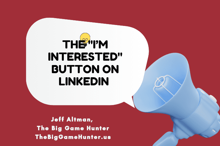 The “I’m Interested” Button on LinkedIn #shorts