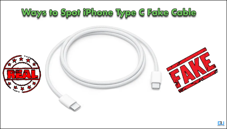 3 Ways to Spot Fake iPhone Type C Cable