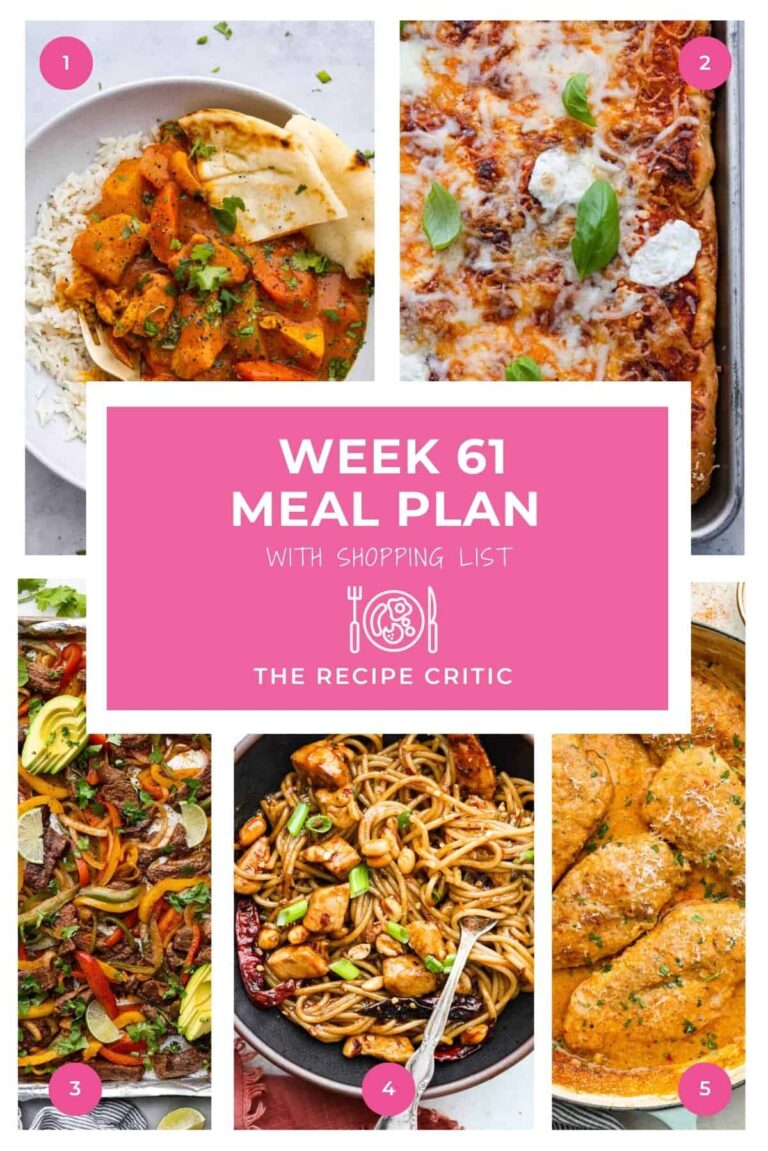 Weekly Meal Plan #61 | The Recipe Critic