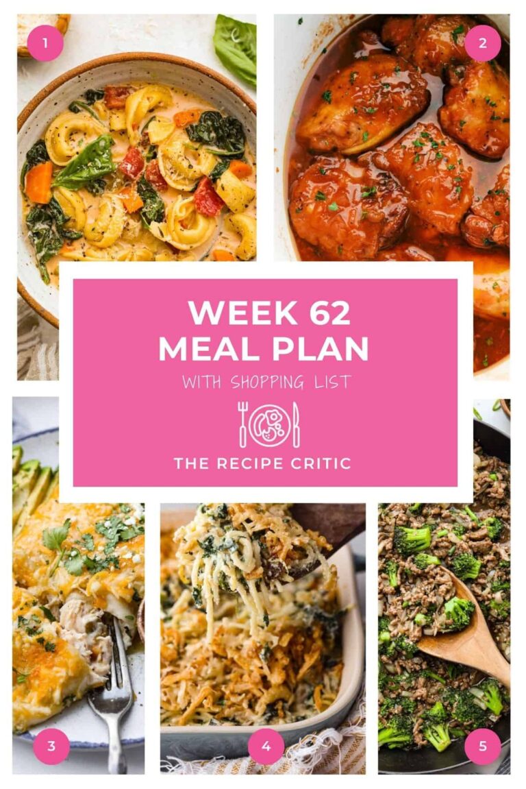 Weekly Meal Plan #62 | The Recipe Critic