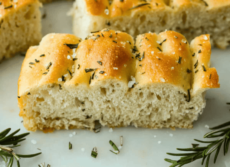 Homemade Rosemary Focaccia | Crispy, Fluffy, and Easy Make