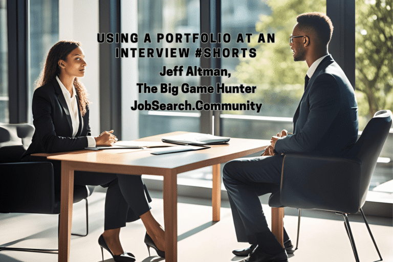 Using A Portfolio at an Interview #shorts