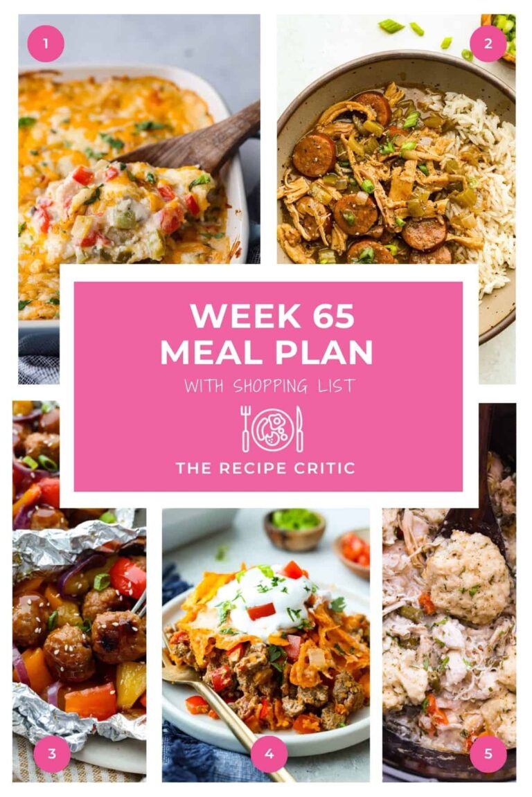 Weekly Meal Plan #65 | The Recipe Critic