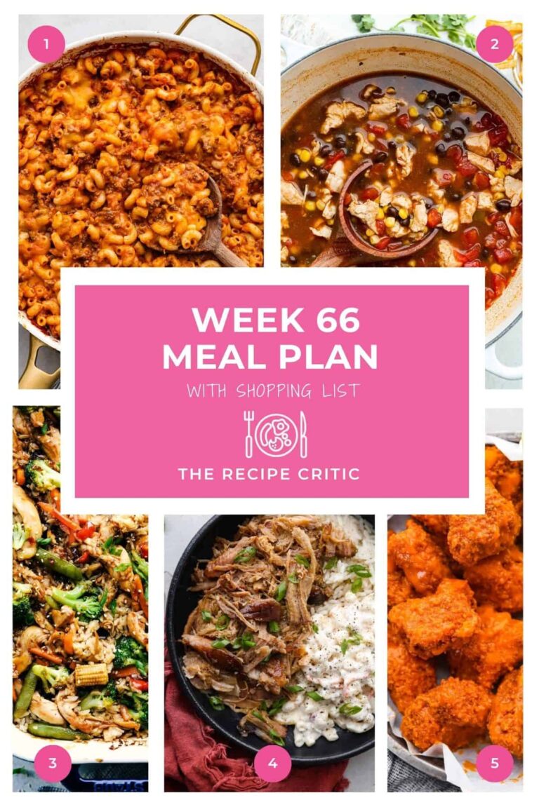 Weekly Meal Plan #66 | The Recipe Critic