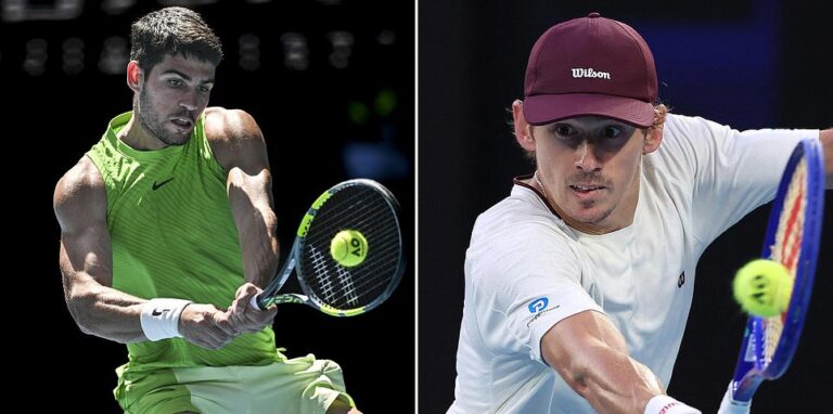 Australian Open LIVE: Get the latest results and reaction as Alex de Minaur takes on world No.1 Carlos Alcaraz