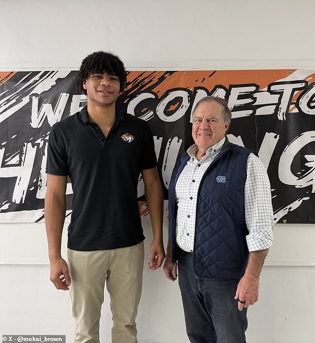 Bill Belichick resurfaces for first time since Hall-of-Fame snub as he puts on brave face for recruiting trail