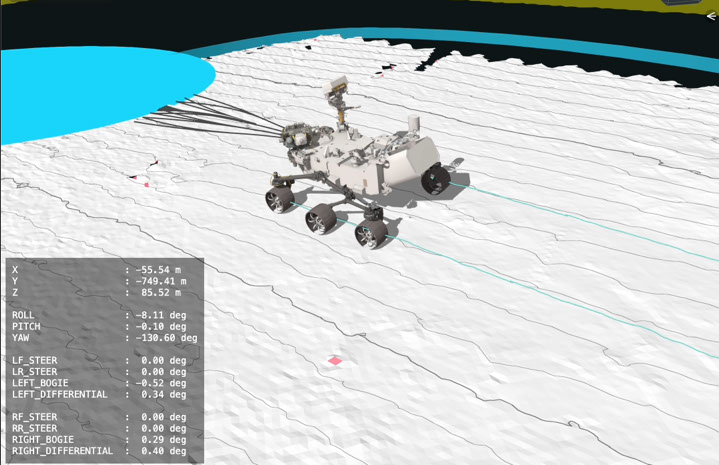 Visualizing Perseverance’s AI-Planned Drive on Mars