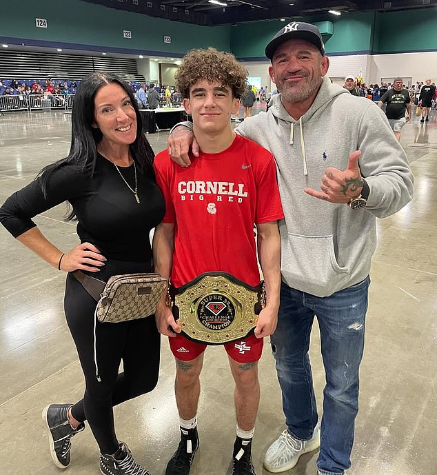 Rising wrestling star and dad sentenced over wild brawl at New Jersey high school