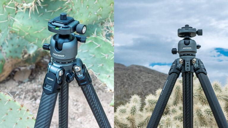 NEEWER LiteTrip LT38 Carbon Fiber Travel Tripod