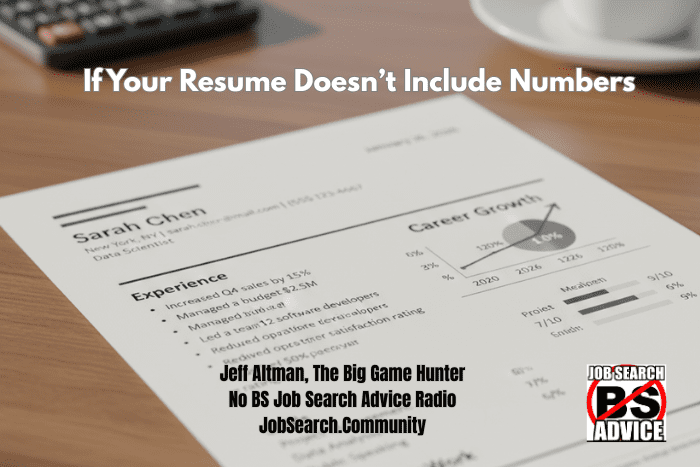 If Your Resume Doesn’t Include Numbers #shorts
