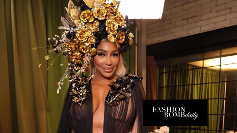 Nene Leakes Turns Heads in Michael Costello Black Sheer Gown and Laurel DeWitt Headwear on Bravo’s Ultimate Road Trip