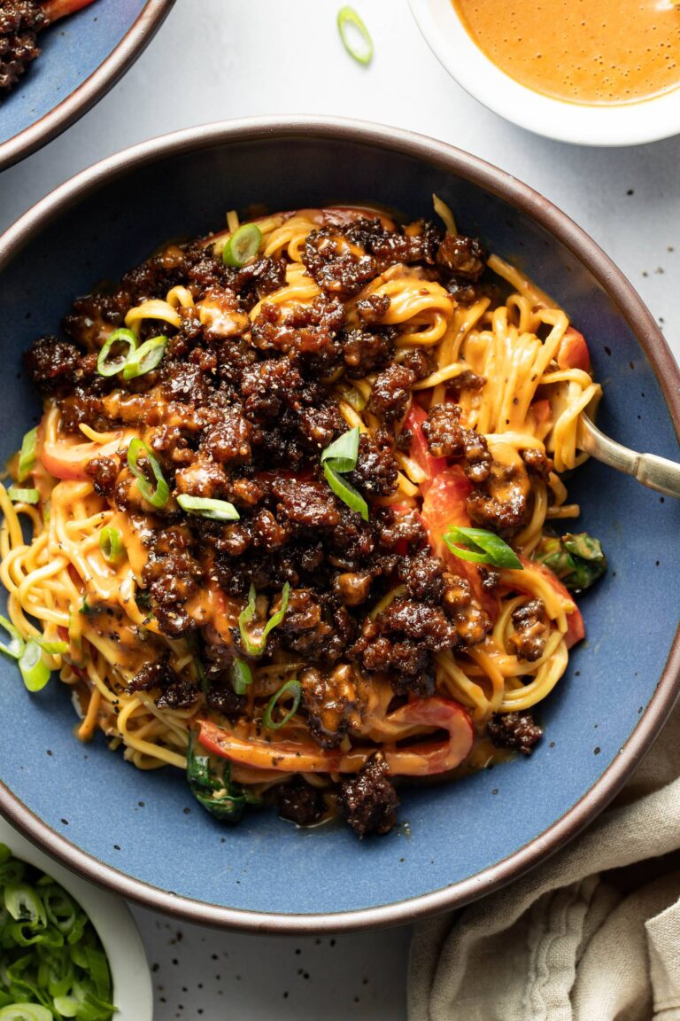 Caramelized Beef and Peanut Noodles Recipe