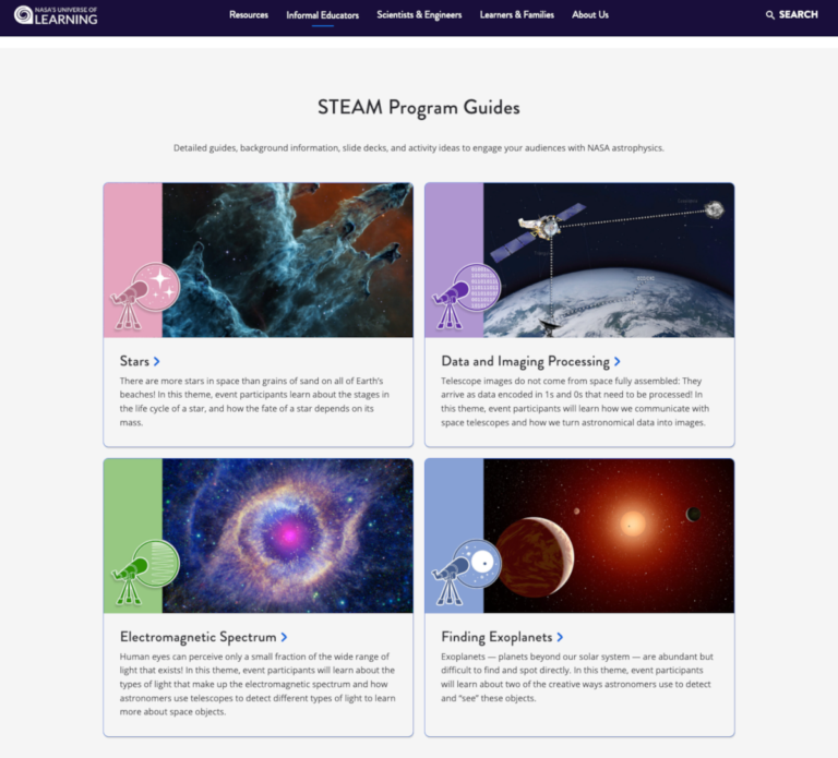 NASA’s Universe of Learning Unveils Fresh Facilitator Guides Inspired by Community Feedback