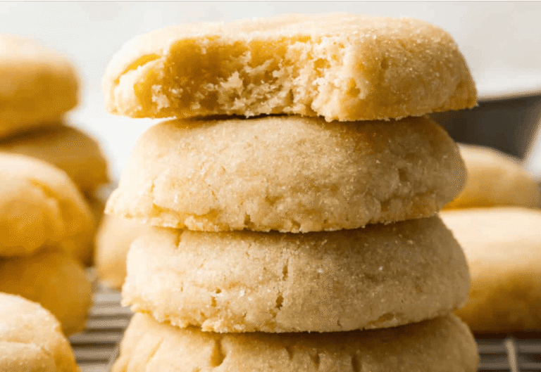 4 Ingredient Sugar Cookies (Easy & No Chill)