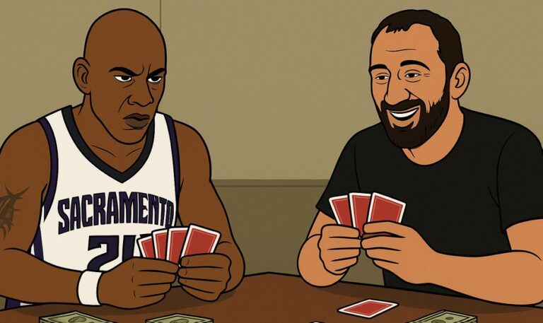 Bobby Jackson Vlade Divac Card Game Bet Gone Wild