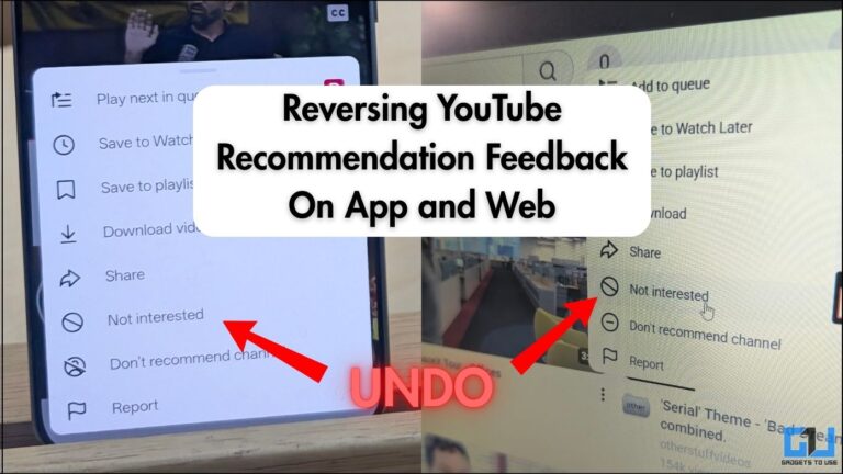 How to Undo Don’t Recommend Channel on YouTube Web and App