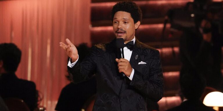 Grammys live: Trevor Noah takes swipe at Nicki Minaj’s MAGA ties as Justin Bieber looks unimpressed as he’s called out by host