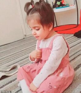 Mother shook daughter, two, to death and lied she had choked on biscuit – as both parents are jailed