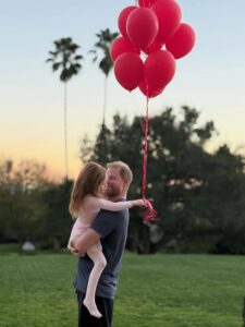 Meghan shares most intimate glimpse of Lilibet so far in sweet Valentine’s Day post – as fans gush she looks just like Harry