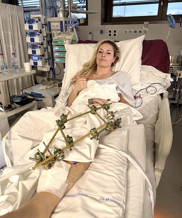 Lindsey Vonn hints at return to skiing despite fourth surgery on her broken leg after Winter Olympics horror crash