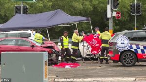 Man is charged after two people killed when an allegedly stolen car crashed into their Alfa Romeo at Camden