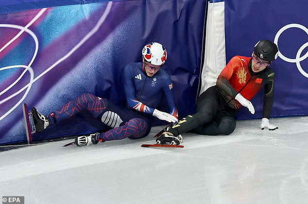 Team GB star DISQUALIFIED from Olympics race after going agonisingly close to winning unlikely medal before crash in final laps