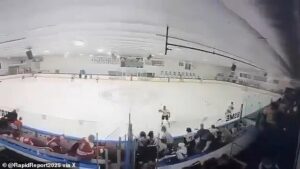 Harrowing moment high school hockey players flee for their lives during game in Pawtucket as gunman opens fire and kills 2 spectators