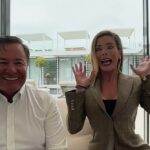 Hilarious moment husband-and-wife Mansfield Town execs are gatecrashed by their kids and pet dog in chaotic interview ahead of club’s fifth-round tie with Arsenal