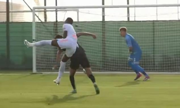 Jhon Duran takes out defender with bizarre WWE-style move five minutes into Zenit St Petersburg debut, as former £65m Aston Villa star aims to revive stuttering career