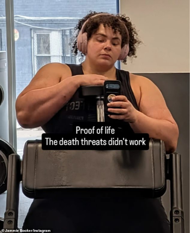 ‘Biological male’ stripped of World’s Strongest Woman title Jammie Booker resurfaces with death threat claims