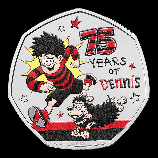 Menace is ready to coin it in as he celebrates 75 years of comic capers