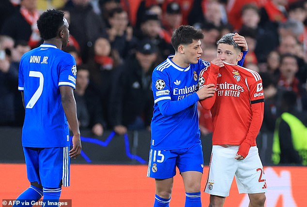 Former Premier League star calls for players who cover their mouths to be BANNED after Real Madrid star Vinicius Jr was ‘racially abused’ by Benfica player