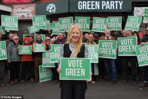 The Green Party’s Brexit-mocking, eco-zealot candidate in Gorton and Denton… who drives a petrol car, owns TWO homes and has a taste for globetrotting holidays