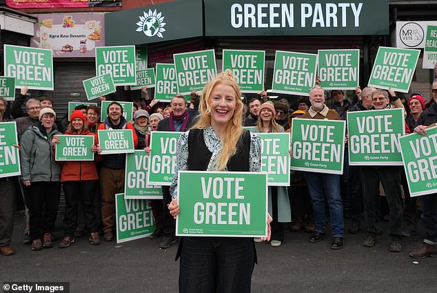The Green Party’s Brexit-mocking, eco-zealot candidate in Gorton and Denton… who drives a petrol car, owns TWO homes and has a taste for globetrotting holidays