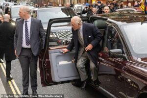 The subtle signs King Charles and Queen Camilla were hiding ‘inner anxiety’ as they greeted royal fans on day of Andrew’s arrest
