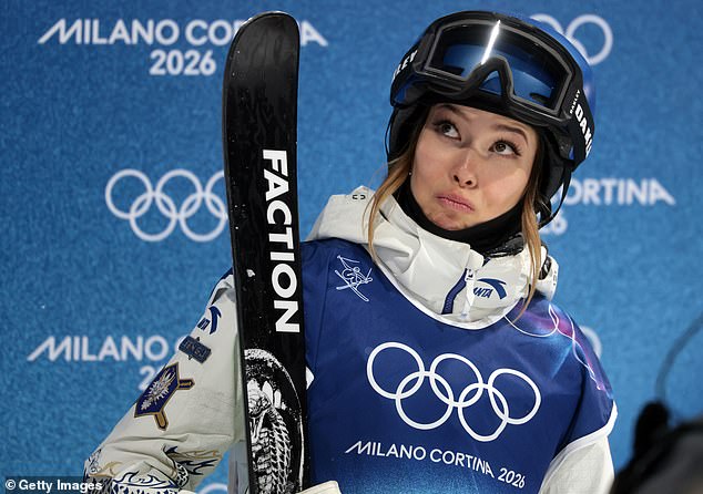 Eileen Gu suffers ANOTHER brutal fall at Winter Olympics as she admits she feels like a ‘punching bag’ over decision to represent China