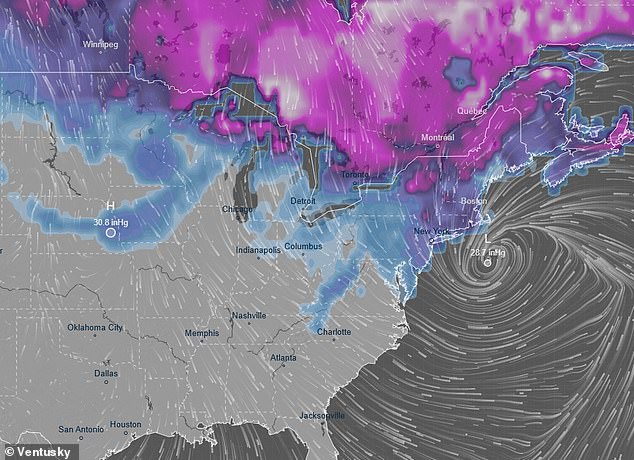ANOTHER massive winter storm set to hit America ‘in just hours’ bringing a FOOT of snow, fierce winds and devastating floods