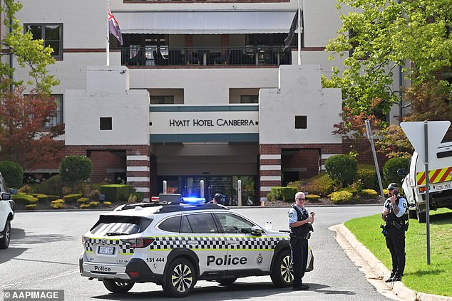 Major update after ‘lit incendiary device’ was thrown into Hyatt Hotel Canberra during a Defence delegation