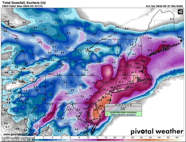 Blizzard warning for 30 million as bomb cyclone set to detonate across northeast: ‘Travel dangerous, impossible’