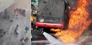 Terrified tourists in Puerto Vallarta watch shops and pharmacies get torched to the ground and toxic fumes blanket beaches: Live updates